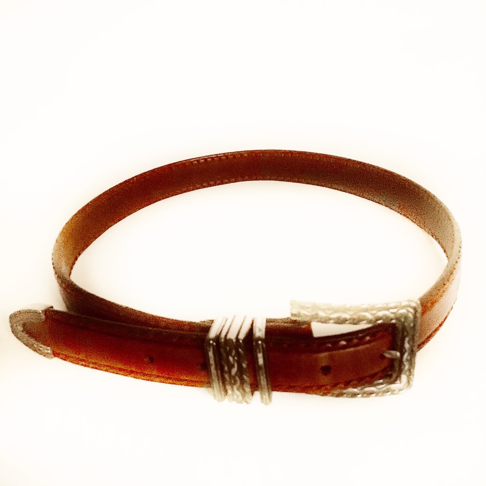 Vintage Brown Hardware Leather Belt main image 0